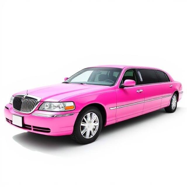 Pink  Limo Town Car